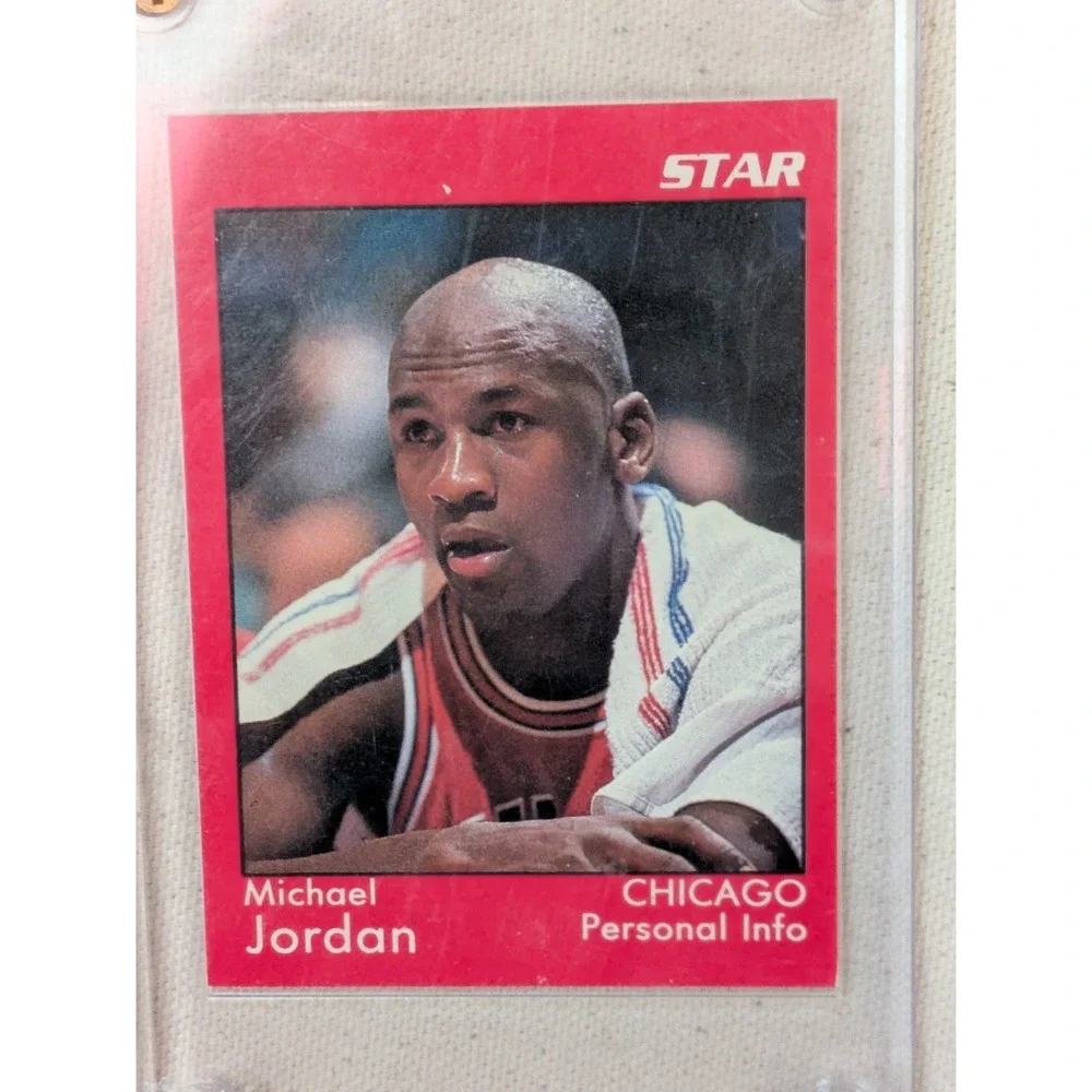 1991 Star Michael Jordan 5 of 5 Chicago Personal Info Promo Card Bulls